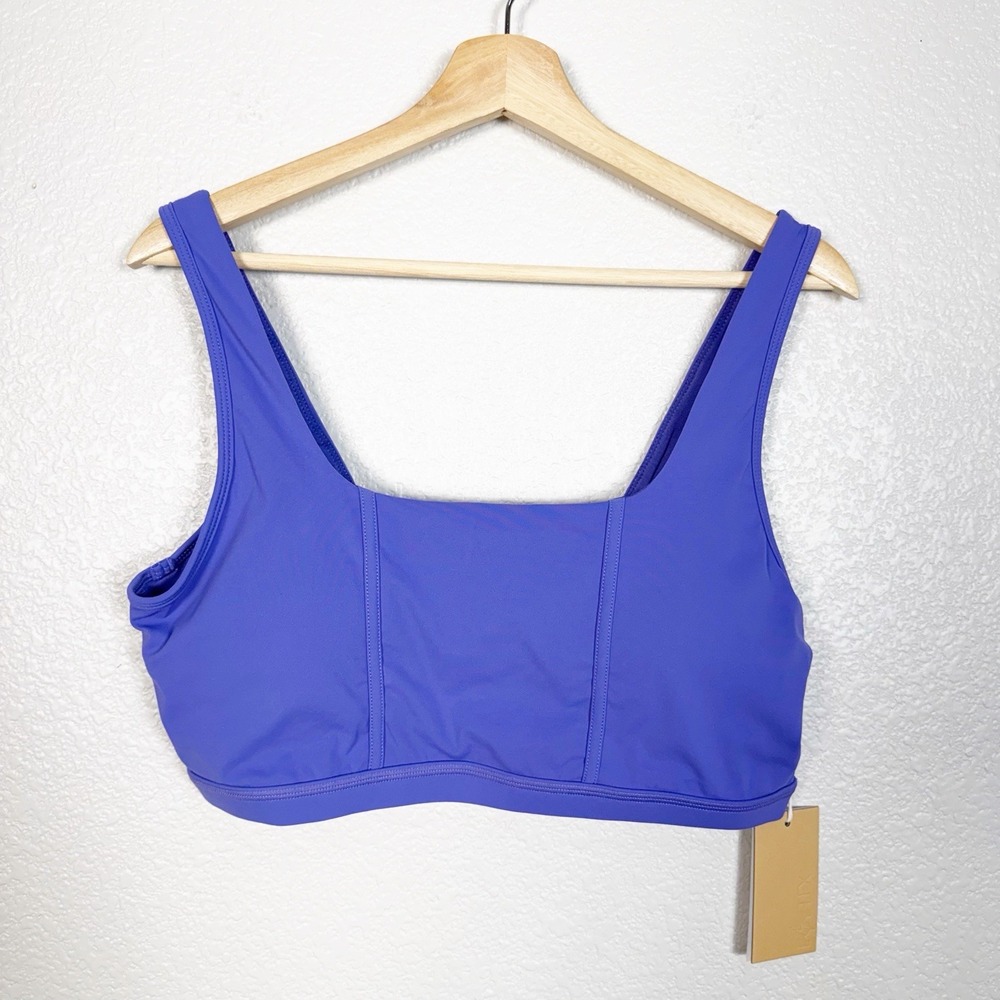 POPFLEX NWT Corset Bra Women's Size 2X Blue Iris Sports Active Athletic